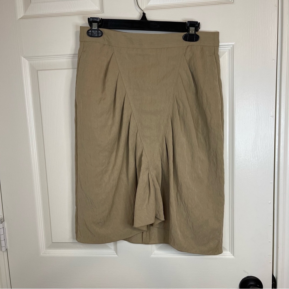 Masscob Pleated Detail Knee Length Skirt